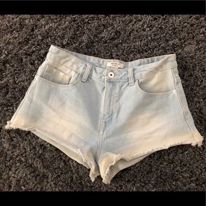 Forever 21 Ombre Denim Shorts